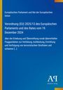 Text zur Verordnung (EU) 2025/13 bezüglich Fluggastdaten. Logo "AP Antiphon Verlag", blauer Hintergrund.