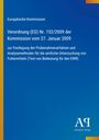 "Verordnung (EG) Nr. 152/2009 der Kommission: Probenahmeverfahren und Analysemethoden. Blau mit gelben Akzenten."