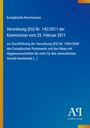 Text: EU-Verordnung Nr. 142/2011. Design: Blaues Hintergrund, gelber Streifen links, Logo "Antiphon Verlag" unten rechts.