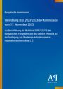 Verordnung (EU) 2023/2533, 17. Nov. 2023. Ökodesign für Haushaltswäschetrockner. Blauer Hintergrund, gelber Rand.