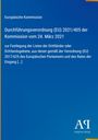 Durchführungsverordnung (EU) 2021/405 über Drittlandlisten. Europäische Kommission. Blaues Cover, Antiphon Verlag Logo.