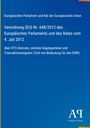 Text zum Europäische Parlaments-Verordnung über OTC-Derivate. Blaues Cover, unten rechts Logo „AV Antiphon Verlag“.