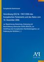 Europäische Kommission, Verordnung (EG) Nr. 1907/2006 vom 18. Dezember 2006, REACH; blaues Cover, gelber Rand.