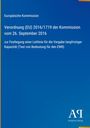 Europäische Kommission, Verordnung (EU) 2016/1719, 26. September 2016, Antiphon Verlag, blaues Cover.