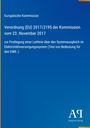 Text: "Europäische Kommission, Verordnung (EU) 2017/2195 vom 23. November 2017, Systemausgleich im Elektrizitätsversorgungssystem." Unten ein Logo mit "Antiphon Verlag". Hintergrund blau mit gelber Leiste.