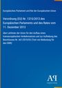Texte: EU-Verordnung Nr. 1315/2013, Leitlinien für trans­europäisches Verkehrsnetz. Blaues Cover, Antiphon Verlag Logo.