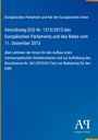 Europäische Verordnung EU Nr. 1315/2013 über trans­europäische Verkehrsnetze, Titel und Verlag auf blauem Hintergrund.