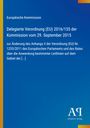 EU-Verordnung 2016/155 der EU-Kommission vom 29. September 2015; blaues Cover, minimalistisches Design.