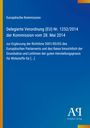 Europäische Kommission, Delegierte Verordnung (EU) Nr. 1252/2014. Blaues Cover mit gelbem Rand und Verlag-Logo.
