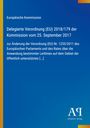 Europäische Kommission, Verordnung (EU) 2018/179, 25. September 2017. Blau-gelber Hintergrund mit Logo unten.