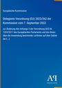 Text: "Europäische Kommission, Delegierte Verordnung (EU) 2023/262... Antiphon Verlag". Blaues Cover mit gelbem Rand.