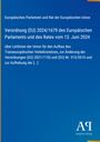 Verordnung (EU) 2024/1679 über Transeuropäisches Verkehrsnetz, zur Änderung und Aufhebung bestehender Regelungen. Blaues Design.