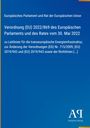 Verordnung (EU) 2022/869 über Energieinfrastruktur. Blaues Design, gelber Rand, Logo "AA Antiphon Verlag".