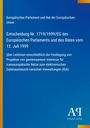 Entscheidung Nr. 1719/1999/EG des Europäischen Parlaments und des Rates, blauer Hintergrund, Antiphon Verlag.
