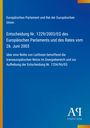 Entscheidung Nr. 1229/2003/EG des Europäischen Parlaments und des Rates über Energienetze. Blaues Cover, gelbe Details.