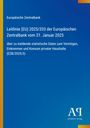 Europäische Zentralbank Leitlinie (EU) 2025/333 vom 31. Januar 2025 über statistische Daten. Blaues Design, Antiphon Verlag Logo.