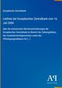 Text zur EZB-Leitlinie vom 16. Juli 2004. Blaue Titelseite mit Antiphon Verlag Logo.