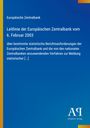 Europäische Zentralbank, Leitlinie vom 6. Februar 2003. Text auf blauem Hintergrund, gelber Streifen links, Verlag unten.