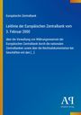 Europäische Zentralbank: Leitlinie vom 3. Februar 2000 über Währungsreserven. Blaues Cover, Antiphon Verlag-Logo unten.