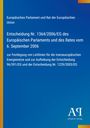 Entscheidung Nr. 1364/2006/EG des Europäischen Parlaments vom 6. September 2006. Blaues Design mit gelbem Rand.