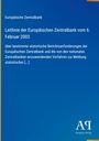 Text: Leitlinie der Europäischen Zentralbank vom 6. Februar 2003. Blaues Cover mit einem Logo unten rechts.