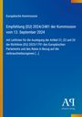 Empfehlung (EU) 2024/2481, 13. September 2024. Blaues Design mit gelbem Streifen und Logo "Antiphon Verlag".