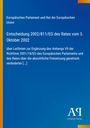 Europäisches Parlament und Rat der Europäischen Union: Entscheidung 2002/811/EG des Rates vom 3. Oktober 2002, Buch