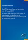 Europäische Kommission: Beschluss vom 10. Februar 2012 zu Datenleitlinien. Unten rechts Logo "PA Antiphon Verlag".
