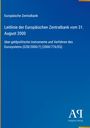 Europäische Zentralbank: Leitlinie vom 31. August 2000, über geldpolitische Instrumente. Blaues Cover, Verlag-Logo unten.
