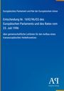 Text über Entscheidung Nr. 1692/96/EG der EU vom 23. Juli 1996. Blaues Cover mit "Antiphon Verlag" Logo unten rechts.
