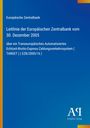Text: "Europäische Zentralbank, Leitlinie vom 30. Dezember 2005, TARGET (EZB/2005/16)." Blaues Design, Verlag-Logo unten.