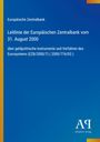 Europäische Zentralbank: Leitlinie der Europäischen Zentralbank vom 31. August 2000, Buch