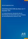 Rat der Europäischen Union: Entscheidung 80/67/EWG des Rates vom 17. Dezember 1979, Buch