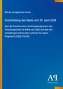 Titel: Entscheidung des Rates vom 29. April 2008. Blaue Hintergrundfarbe mit gelbem Streifen links. Unten rechts ein Logo.