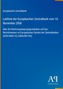 Blauer Hintergrund mit Text: Leitlinie der Europäischen Zentralbank vom 10. November 2006. Unten ein stilisiertes Logo "AP".