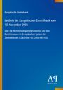 Europäische Zentralbank, Leitlinie vom 10. November 2006 zur Rechnungslegung und Berichtswesen, blauer Hintergrund.