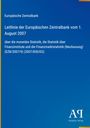 Europäische Zentralbank, Leitlinie vom 1. August 2007 über monetäre Statistik. Blaues Design, "AQ" Logo rechts unten.