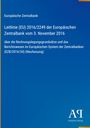 „Leitlinie (EU) 2016/2249 der Europäischen Zentralbank vom 3. November 2016“ auf blauem Hintergrund. Logo „AP“.