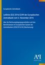 „Europäische Zentralbank: Leitlinie (EU) 2016/2249 vom 3. November 2016 über Rechnungslegungsgrundsätze“ steht auf blauem Hintergrund. Oben links ist das Logo der Europäischen Zentralbank und unten rechts das Logo des Antiphon Verlags.