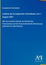 "Leitlinie der Europäischen Zentralbank vom 1. August 2007 über monetäre Statistik und Finanzmarktstatistik (EZB/2007/9)" auf blauem Hintergrund. Unten rechts ein Logo mit "Antiphon Verlag".
