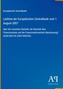 "Leitlinie der Europäischen Zentralbank vom 1. August 2007" auf blauem Hintergrund, unten rechts Logo "AQ Antiphon Verlag".
