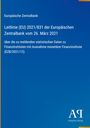 Text: "Europäische Zentralbank, Leitlinie (EU) 2021/831... EZB/2021/12." Blauer Hintergrund, Logo von Antiphon Verlag.