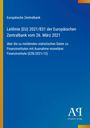 Europäische Zentralbank, Leitlinie (EU) 2021/831. Blaues Cover mit gelbem Streifen links. Logo "Antiphon Verlag".