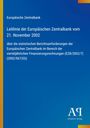 Leitlinie der Europäischen Zentralbank vom 21. November 2002 über statistische Berichtspflichten. Logo unten rechts.