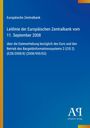 Text über EZB-Leitlinie zur Datenerhebung vom 11. September 2008. Blaues Cover mit vertikalem gelben Streifen.