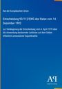 "Entscheidung 93/112/EWG des Rates vom 14. Dezember 1992 zur Verlängerung der Entscheidung vom 4. April 1978" auf blauem Hintergrund.
