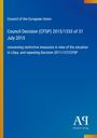 Council of the European Union: Council Decision (CFSP) 2015/1333 of 31 July 2015, Buch