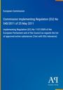 European Commission: Commission Implementing Regulation (EU) No 540/2011 of 25 May 2011, Buch