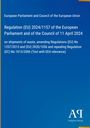European Parliament and Council of the European Union: Regulation (EU) 2024/1157 of the European Parliament and of the Council of 11 April 2024, Buch