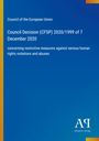 Council of the European Union: Council Decision (CFSP) 2020/1999 of 7 December 2020, Buch